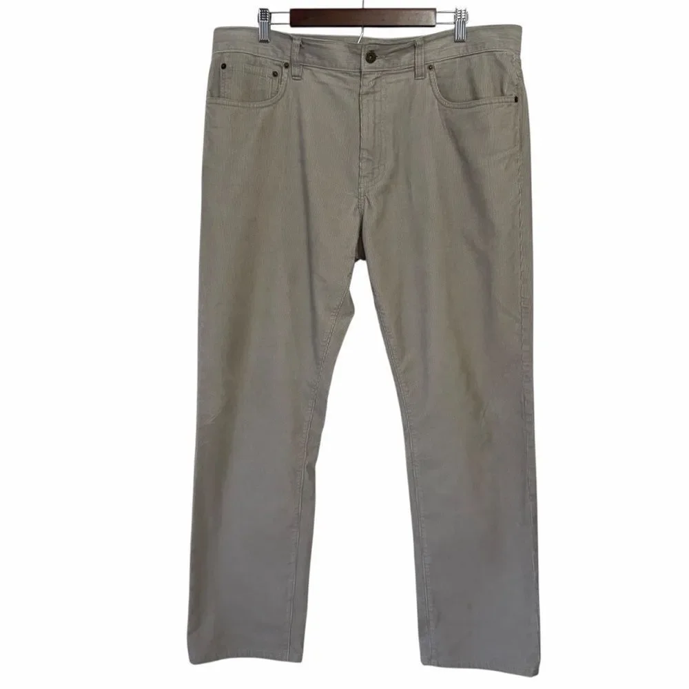 J.Crew The Sutton Corduroy Pants Mens 36x32 Straight Tan Khaki Casual Office